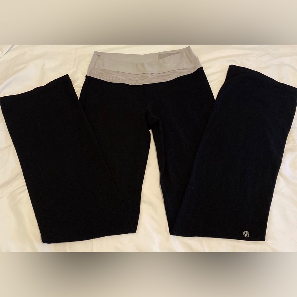 Lululemon Grey & Black Size 6 Yoga Pants!
